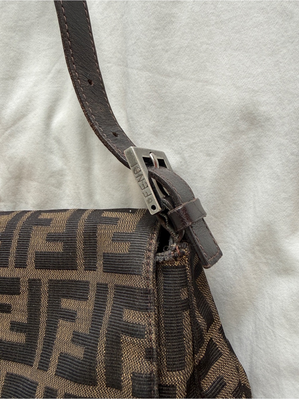 Fendi Brown Monogram Shoulder Bag - Picture 3 of 10